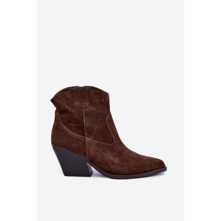 Moteriški kaubojiški aulinukai Step in style, 7,5 cm, rudi