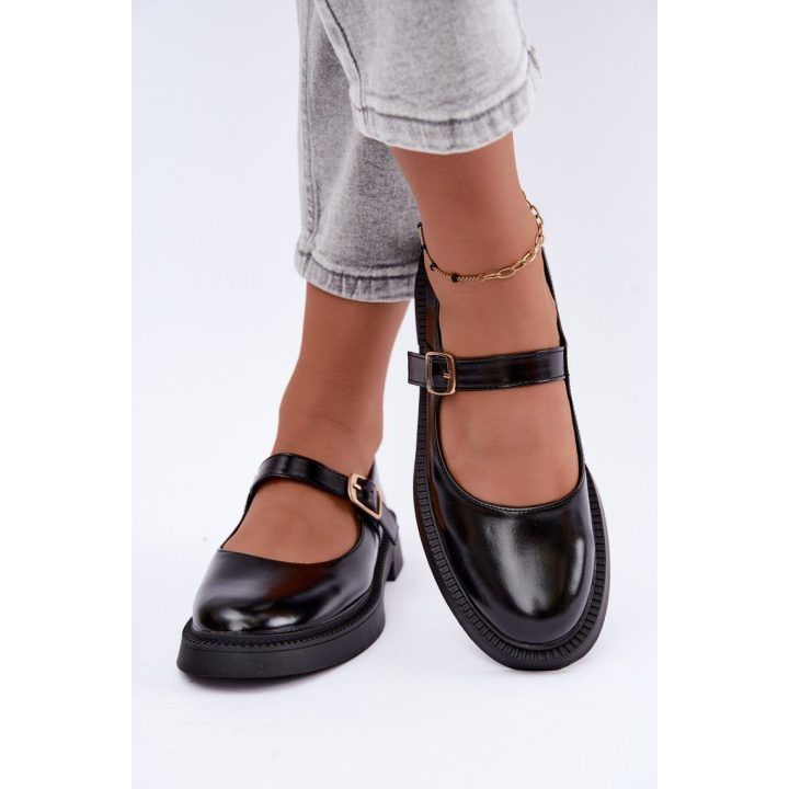 Moteriški Mary Jane stiliaus bateliai Step in style, juodi