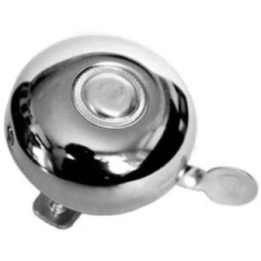 Dviračio skambutis, plieninis, 57 mm, sidabro spalvos