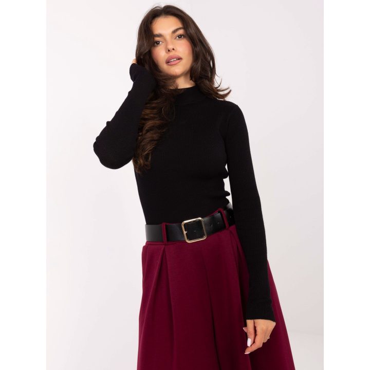 Moteriškos plačios palazzo kelnės Italy Moda, bordo