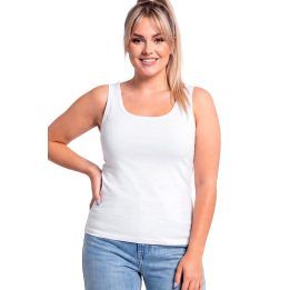 Moteriški didelių dydžių medvilniniai marškinėliai DONNA, balti