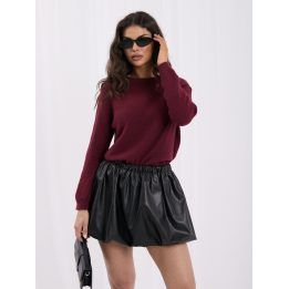 Moteriškas megztinis su ilgomis rankovėmis Italy Moda, bordo