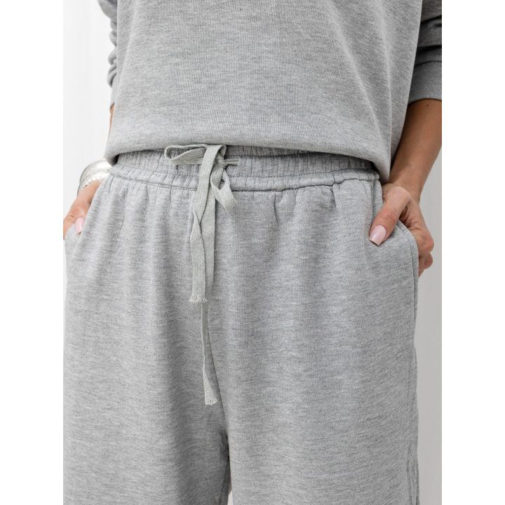 Moteriškas pašiltintas sportinis komplektas Italy Moda, pilkas