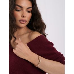 Moteriškas pūkuotas megztinis Italy Moda, universalus dydis, bordo