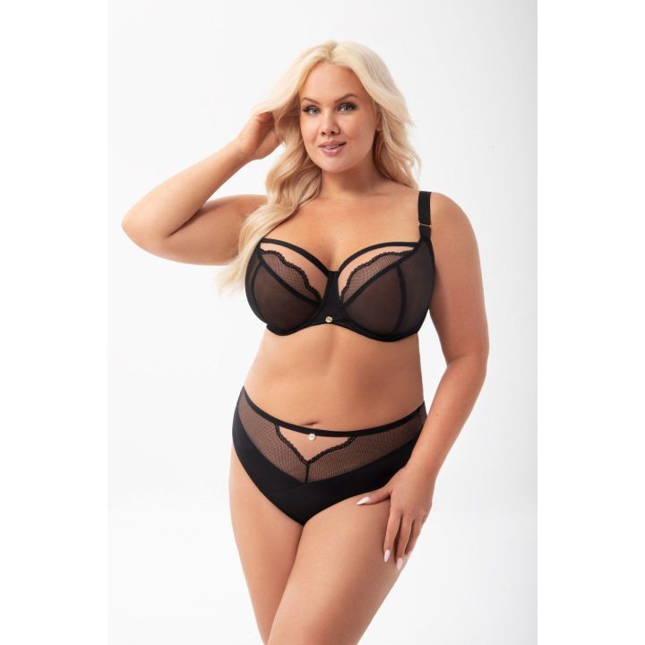 Moteriška nepakietinta liemenėlė su lankeliais Gorsenia Lingerie, juoda