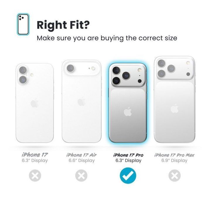 Permatomas dėklas Speck Presidio Perfect Clear MagSafe iPhone 17 Pro