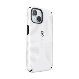 Speck Candyshell Grip MagSafe dėklas iPhone 17e/16e/15/14/13, balta
