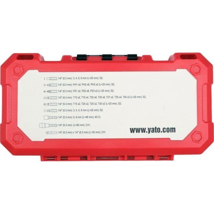 Smūginių antgalių rinkinys YATO YT-78077, 68 vnt