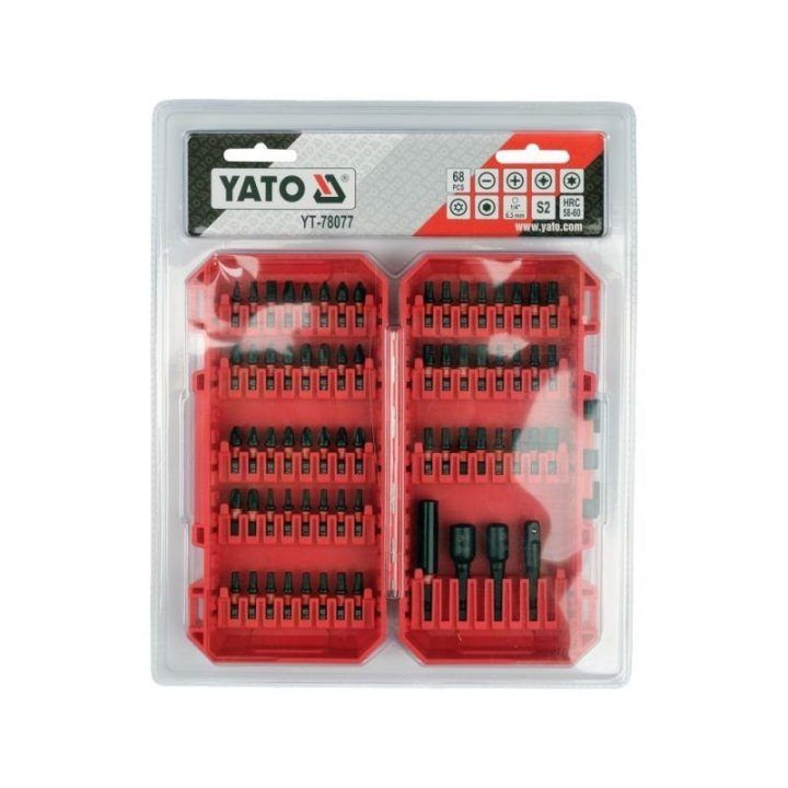Smūginių antgalių rinkinys YATO YT-78077, 68 vnt