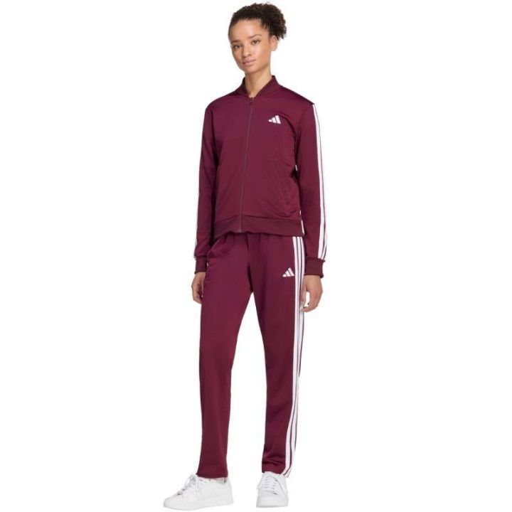 Moteriškas sportinis kostiumas adidas Dayready, bordo