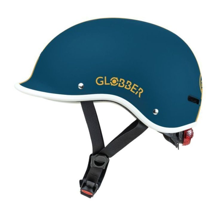 Vaikiškas dviračio šalmas Globber Ultimum, 51–55 cm, tamsiai žalsvai mėlynas