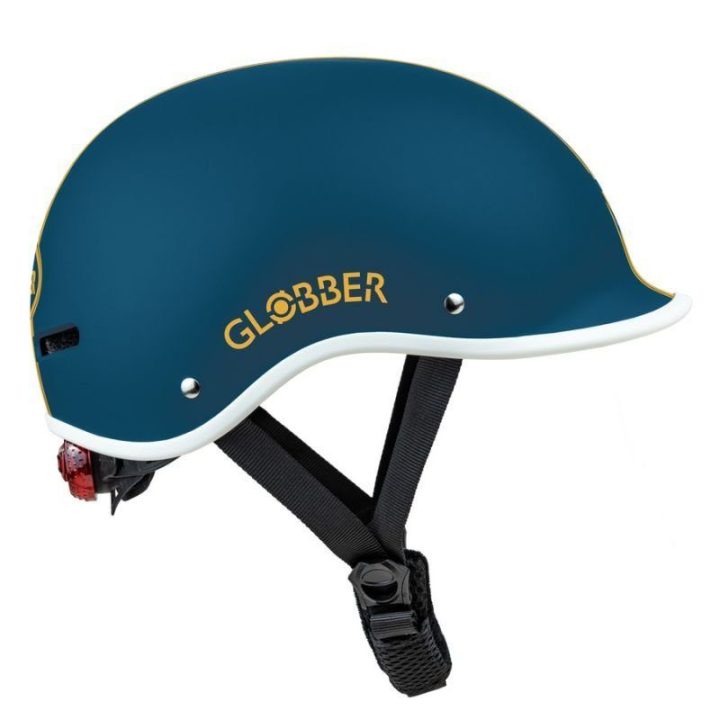 Vaikiškas dviračio šalmas Globber Ultimum, 51–55 cm, tamsiai žalsvai mėlynas