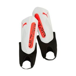 Vyriškos blauzdų apsaugos Puma Ultra Light, baltos ir oranžinės