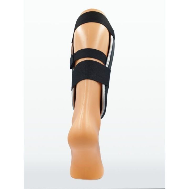 Blauzdų apsaugos su 5 cm pločio lipukų juostomis Boxfit, juodos