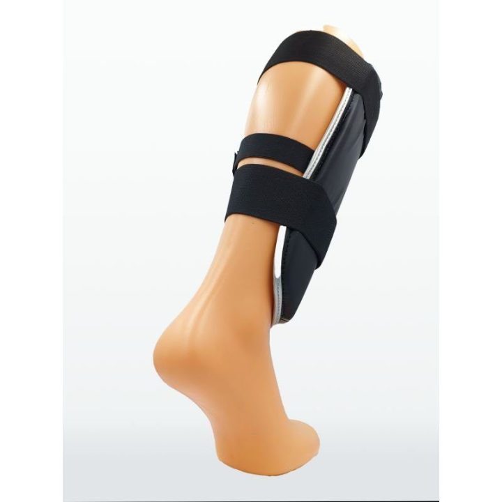 Blauzdų apsaugos su 5 cm pločio lipukų juostomis Boxfit, juodos
