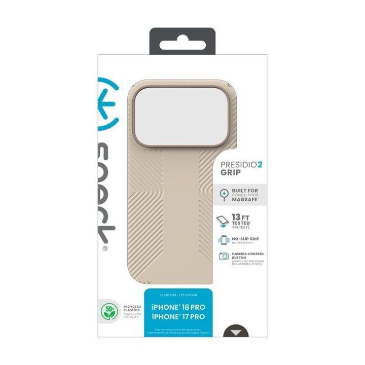 Dėklas iPhone 18 Pro / 17 Pro Speck Presidio2 Grip MagSafe, Papyrus