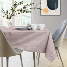 Staltiesė su atlenktu kraštu VESTA, 110 × 240 cm, šviesiai rožinė