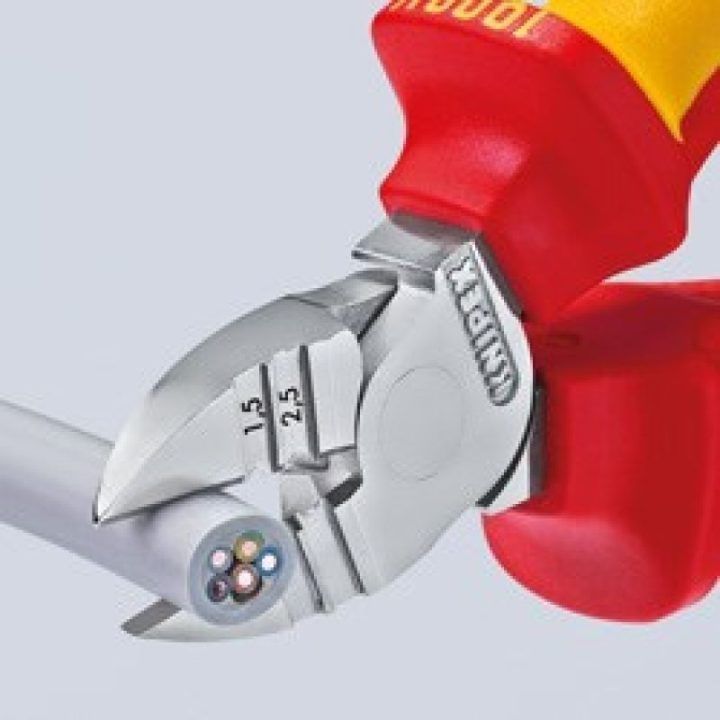 Šoninio kirpimo replės su izoliacija Knipex, 160 mm