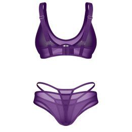 Moteriškas apatinio trikotažo komplektas Obsessive Vibres, violetinė
