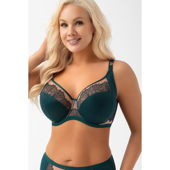 Liemenėlė be pakietinimo Gorsenia Lingerie Aisha G034, žalia