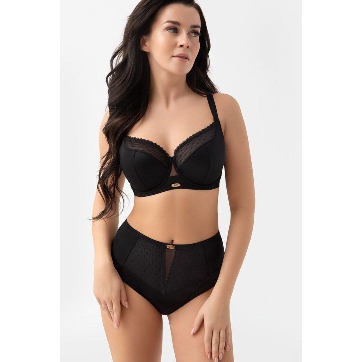 Moteriška pusiau minkšta liemenėlė Gorsenia Lingerie, juoda