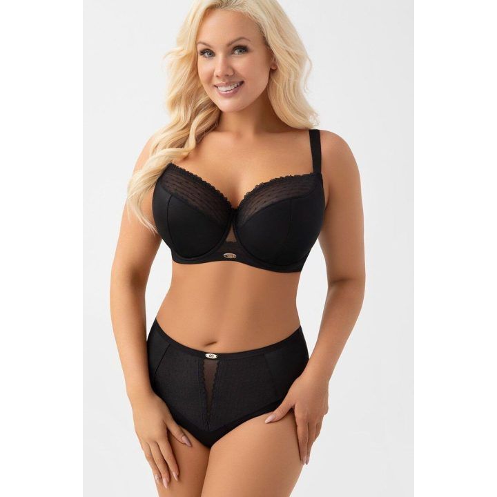 Moteriška pusiau minkšta liemenėlė Gorsenia Lingerie, juoda