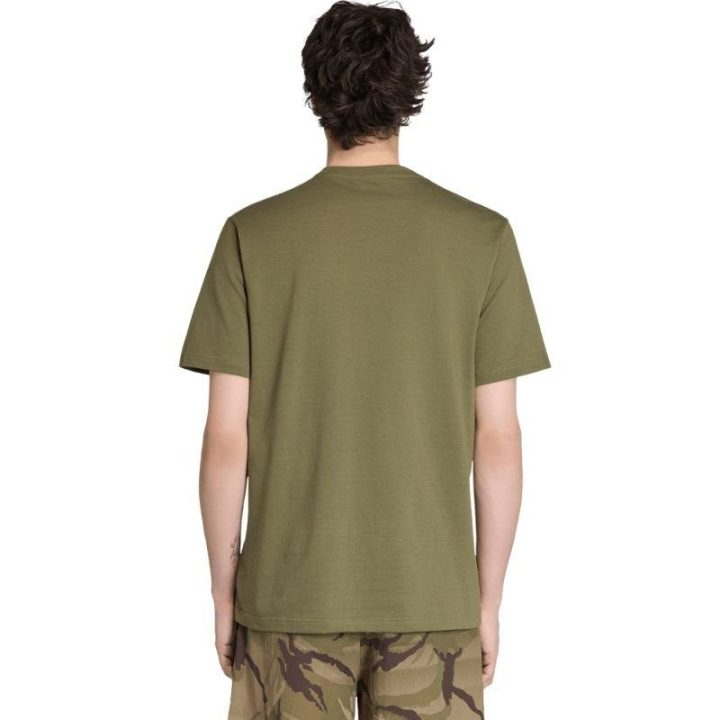 Vyriški medvilniniai marškinėliai adidas Camo, alyvuogių