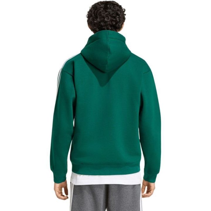 Vyriškas džemperis su gobtuvu ir užtrauktuku adidas, žalias