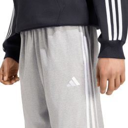 Vyriškos medvilninės kelnės adidas Essentials 3-Stripes, pilkos