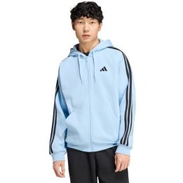 Vyriškas džemperis su užtrauktuku adidas Essentials, žydras