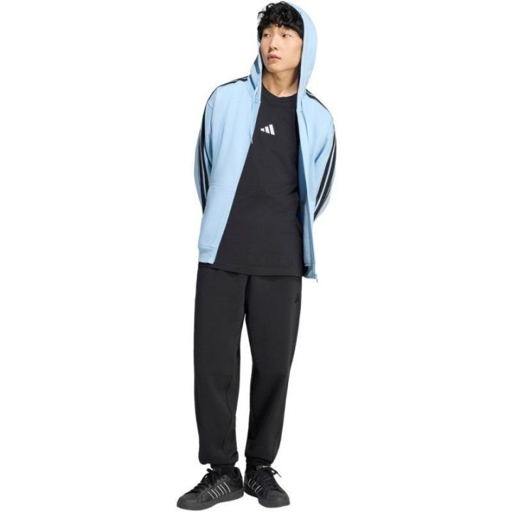 Vyriškas džemperis su užtrauktuku adidas Essentials, žydras