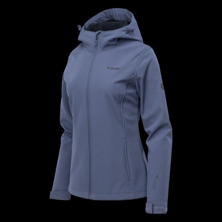 Moteriška softshell striukė su reguliuojamu gobtuvu Hi-Tec