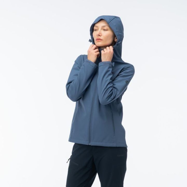Moteriška softshell striukė su reguliuojamu gobtuvu Hi-Tec