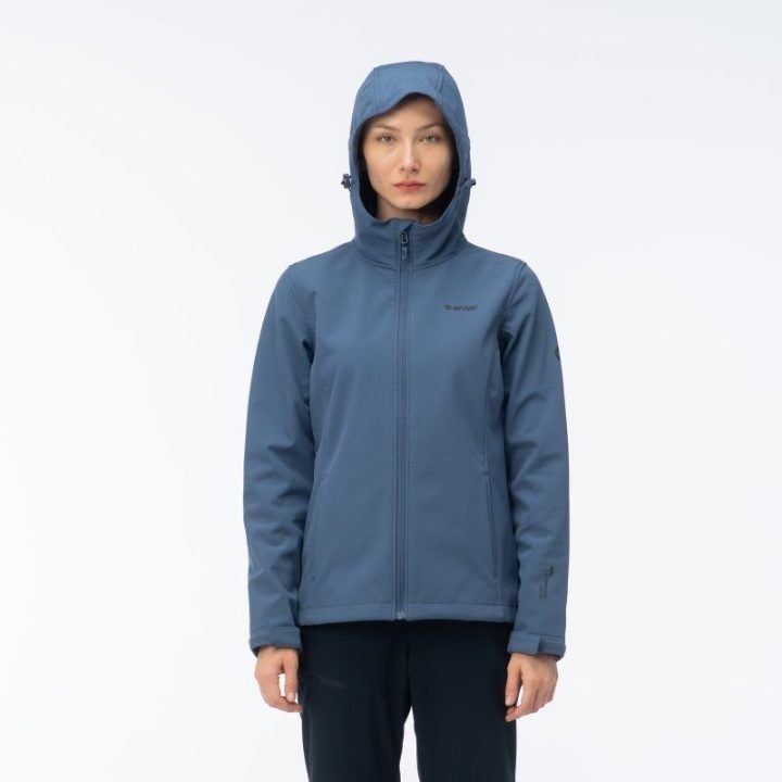 Moteriška softshell striukė su reguliuojamu gobtuvu Hi-Tec
