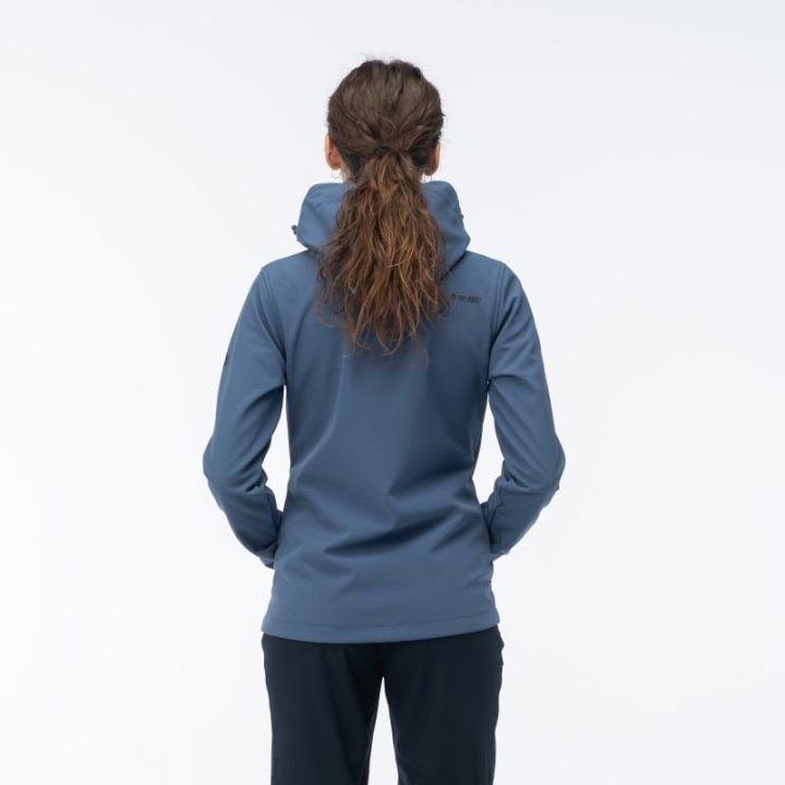 Moteriška softshell striukė su reguliuojamu gobtuvu Hi-Tec