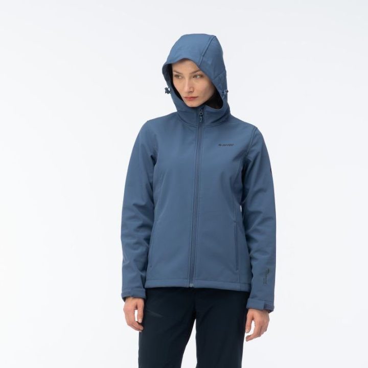 Moteriška softshell striukė su reguliuojamu gobtuvu Hi-Tec