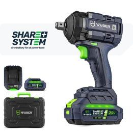 Smūginis veržliasukis Wuber W04604, 20 V, mėlynas ir juodas