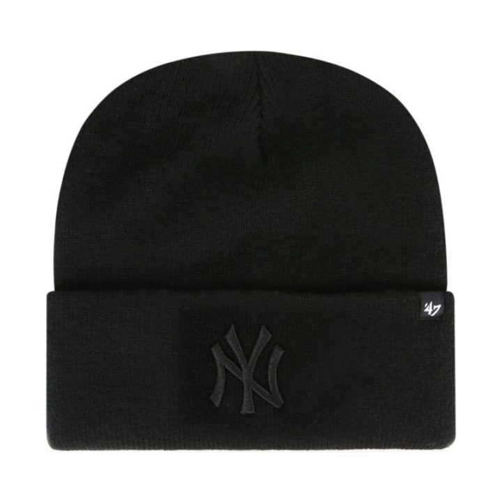 Uniseks kepurė su New York Yankees logotipu 47 Brand, juoda