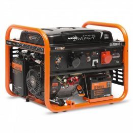 Benzininis generatorius Daewoo GDA 7500DPE-3, oranžinis ir juodas