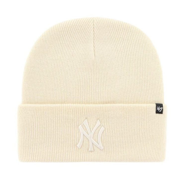Uniseks kepurė su New York Yankees logotipu 47 Brand, kreminė