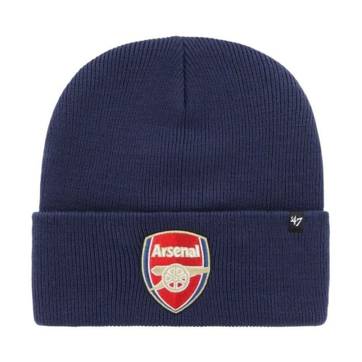 Megzta kepurė su Arsenal FC logotipu 47 Brand, tamsiai mėlyna