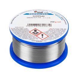 Lydmetalio viela Sn60Pb40, 1,5 mm, 250 g
