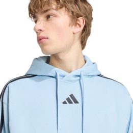 Vyriškas džemperis su gobtuvu adidas Essentials 3-Stripes, žydras