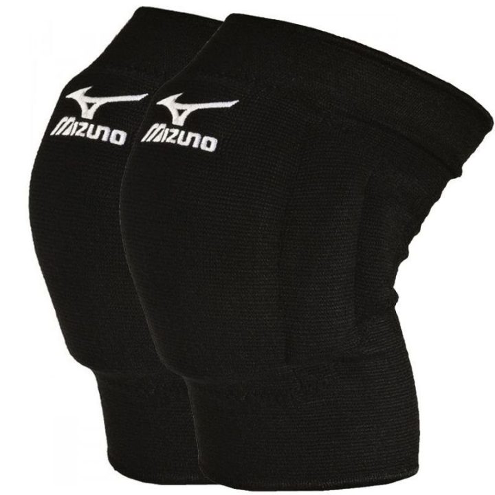 Vaikiškos tinklinio kelių apsaugos Mizuno Team, juodos