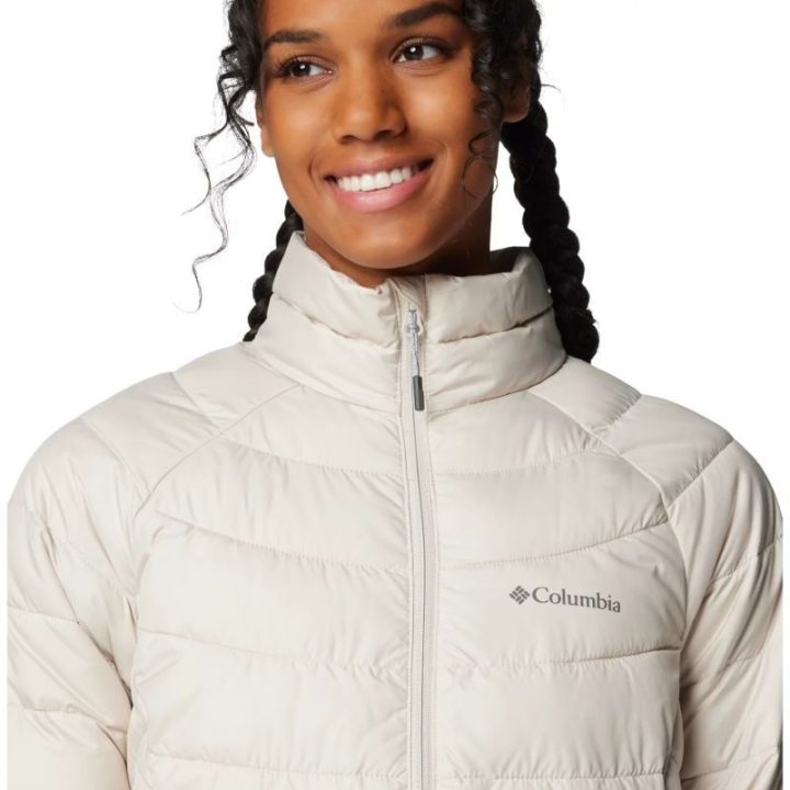 Striukė su viso ilgio užtrauktuku Columbia Powder Lite II, smėlio