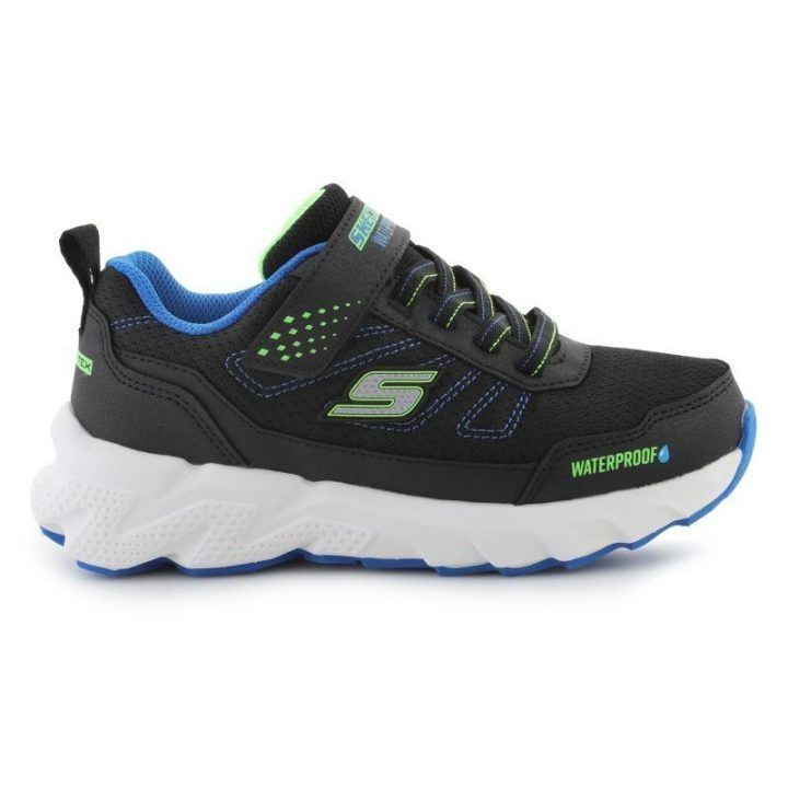 Vaikiški sportbačiai Skechers Elite Sport Tread, juodi ir mėlyni