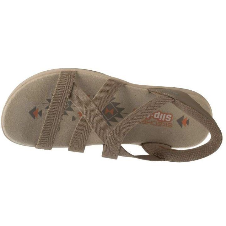 Moteriškos įspiriamos basutės Skechers Reggae Slim, smėlio