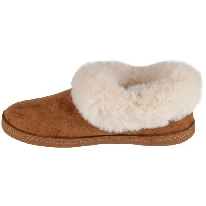 Moteriškos šlepetės Skechers Cozy Campfire – Winter Nights, rudos