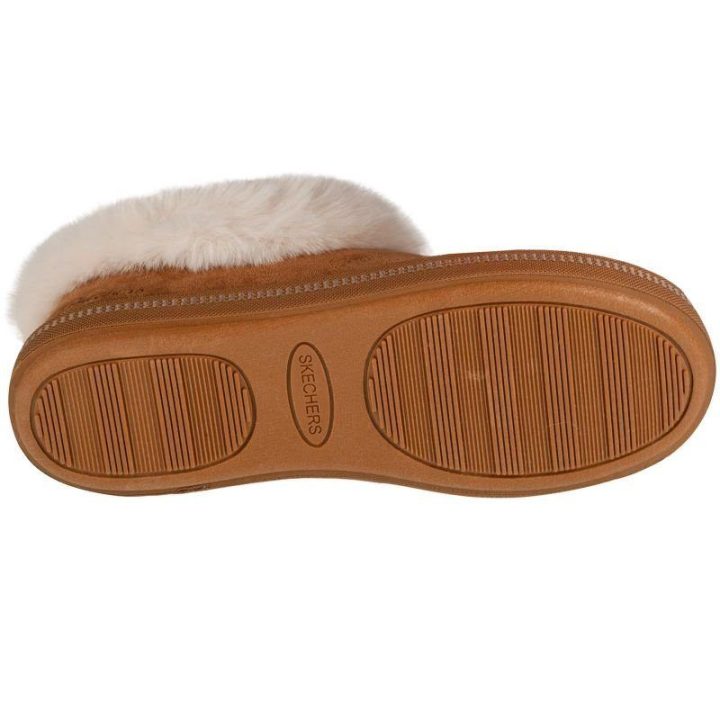 Moteriškos šlepetės Skechers Cozy Campfire – Winter Nights, rudos