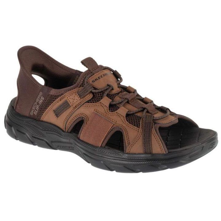 Vyriškos įspiriamos basutės Skechers Slip-Ins Revolted, rudos